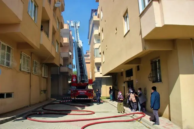 Apartmandaki mangal keyfi kötü bitti Apartmandaki mangal keyfi kötü bitti