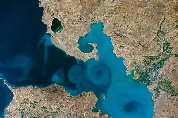 Astronotların uzaydan çektiği Van Gölü fotoğrafı finalde Astronotların uzaydan çektiği Van Gölü fotoğrafı finalde