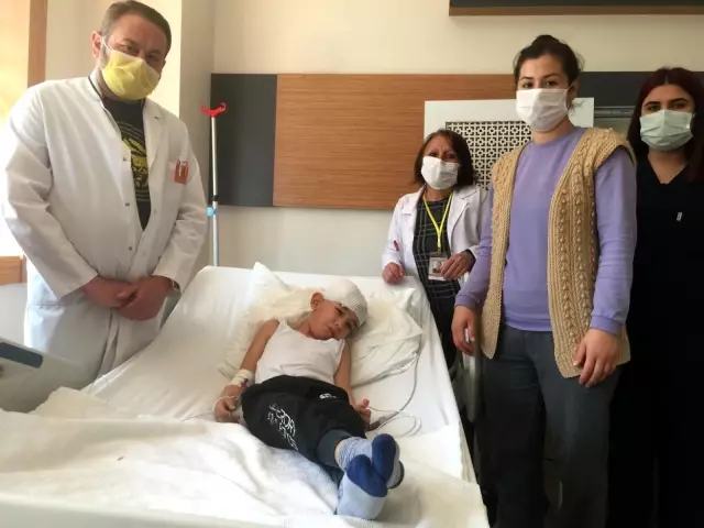 Başına kör kurşun giren çocuk sağlığına kavuştu Başına kör kurşun giren çocuk sağlığına kavuştu