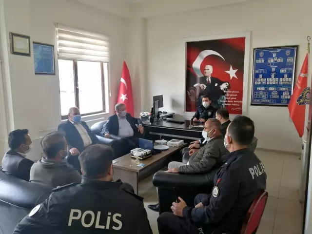 Başkan Arvas ve Sabırlı'dan emniyet amirliğine ziyaret Başkan Arvas ve Sabırlı'dan emniyet amirliğine ziyaret