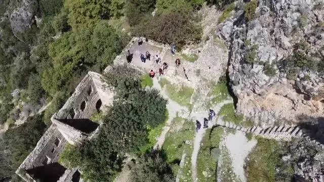 Fethiye'deki Afkule Manastırı'nda çevre temizliği yapıldı Fethiye'deki Afkule Manastırı'nda çevre temizliği yapıldı