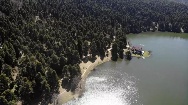 Gölcük Tabiat Parkı'nda bahar yüzünü gösterdi Gölcük Tabiat Parkı'nda bahar yüzünü gösterdi
