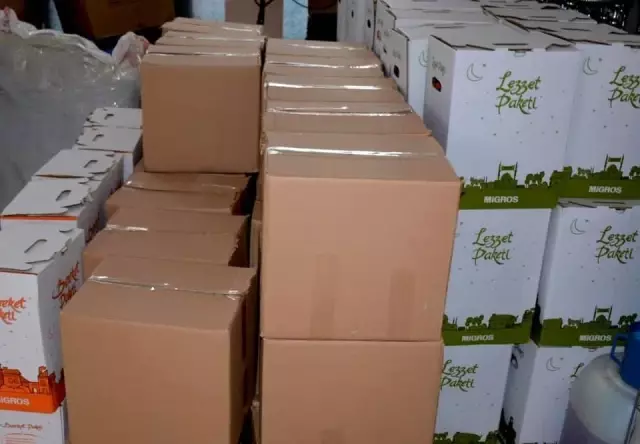 Gülüç Belediyesi kumanya paketlerini hazırladı Gülüç Belediyesi kumanya paketlerini hazırladı