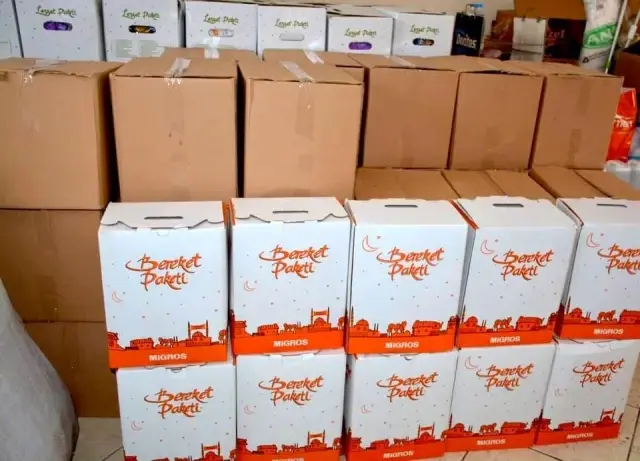 Gülüç Belediyesi kumanya paketlerini hazırladı Gülüç Belediyesi kumanya paketlerini hazırladı