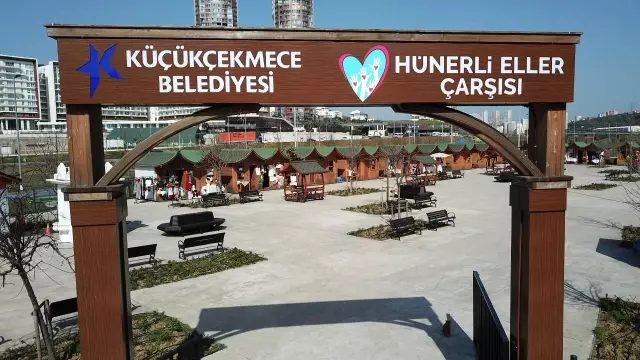 Hünerli eller çarşısı yeni yerinde hizmet vermeye başladı Hünerli eller çarşısı yeni yerinde hizmet vermeye başladı