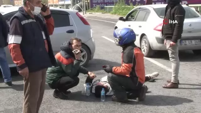 İstanbul'da feci kaza: Motosikletli kadın kurye takla attığı anlar kamerada İstanbul'da feci kaza: Motosikletli kadın kurye takla attığı anlar kamerada