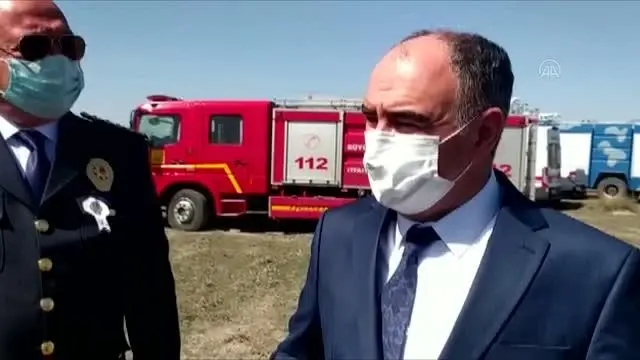 Konya Valisi Özkan - Karatay ilçesinde düşen gösteri uçağı Konya Valisi Özkan - Karatay ilçesinde düşen gösteri uçağı
