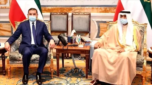 Son dakika haberleri! Libya Başbakan Dibeybe, Kuveyt Kralı Al-Sabah ile bir araya geldi Son dakika haberleri! Libya Başbakan Dibeybe, Kuveyt Kralı Al-Sabah ile bir araya geldi