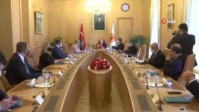 Son dakika! TBMM Başkanı Mustafa Şentop, Kuzey Makedonya Adalet Bakanı Marichijk'i kabul etti Son dakika! TBMM Başkanı Mustafa Şentop, Kuzey Makedonya Adalet Bakanı Marichijk'i kabul etti