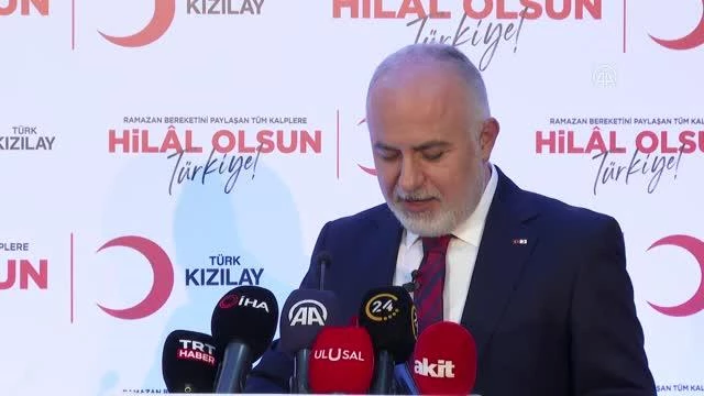 Türk Kızılay Genel Başkanı Kerem Kınık, ramazanda yapılacak yardımları anlattı