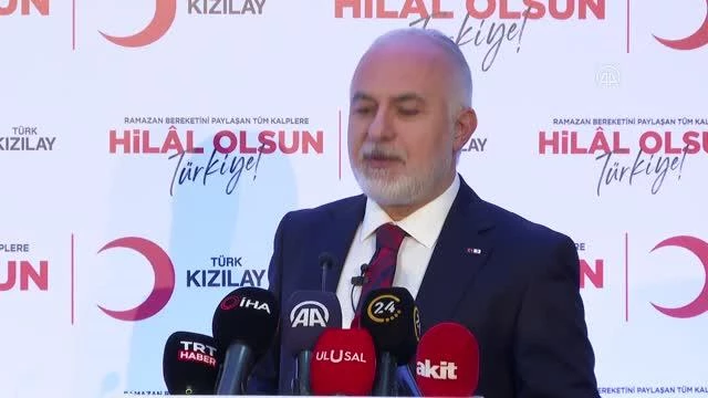 Türk Kızılay Genel Başkanı Kerem Kınık, ramazanda yapılacak yardımları anlattı