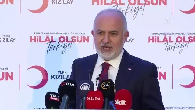 Türk Kızılay Genel Başkanı Kerem Kınık, ramazanda yapılacak yardımları anlattı