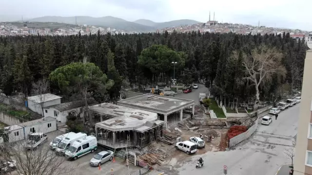 Başçeşme mezarlığında revizyon Başçeşme mezarlığında revizyon