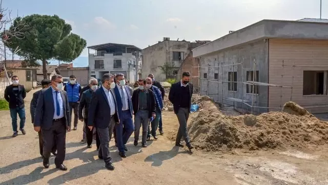 Başkan Güler sağlık merkezi inşaatını inceledi Başkan Güler sağlık merkezi inşaatını inceledi
