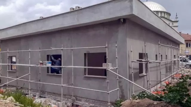 Başkan Güler sağlık merkezi inşaatını inceledi Başkan Güler sağlık merkezi inşaatını inceledi
