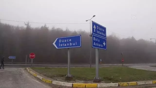 Bolu Dağı'nda kar yağışı başladı Bolu Dağı'nda kar yağışı başladı