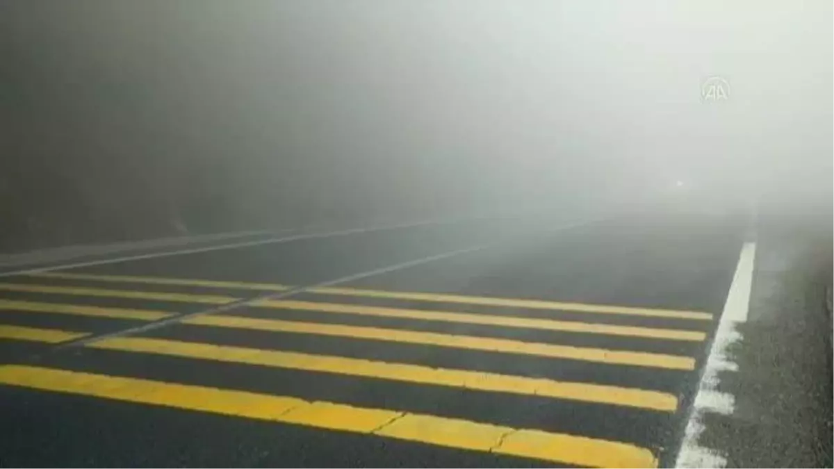 Bolu Dağı'nda sis etkili oluyor