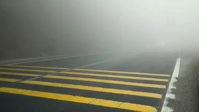 Bolu Dağı'nda sis etkili oluyor Bolu Dağı'nda sis etkili oluyor
