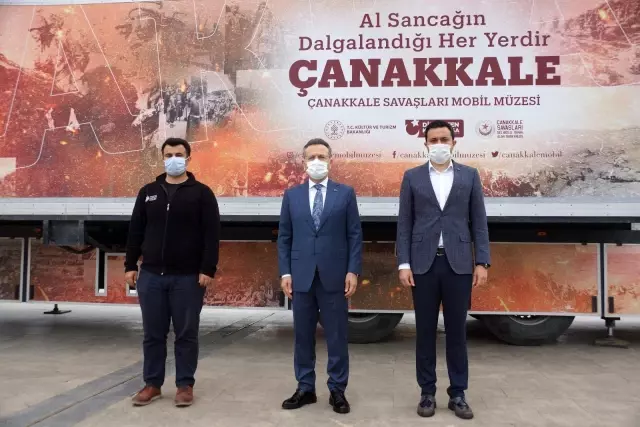 Çanakkale Savaşları Mobil Müzesi Aydın'a geldi Çanakkale Savaşları Mobil Müzesi Aydın'a geldi