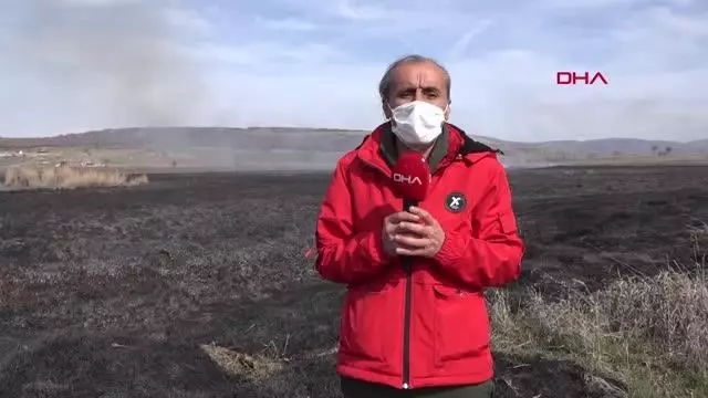 ÇORUM GÖLÜNYAZI KUŞ CENNETİ'NDE YANGIN SÖNDÜRÜLDÜ, ZARAR BÜYÜK ÇORUM GÖLÜNYAZI KUŞ CENNETİ'NDE YANGIN SÖNDÜRÜLDÜ, ZARAR BÜYÜK