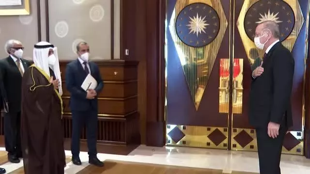Cumhurbaşkanı Erdoğan, Kuveyt Dışişleri Bakanı El-Sabah'ı kabul etti Cumhurbaşkanı Erdoğan, Kuveyt Dışişleri Bakanı El-Sabah'ı kabul etti