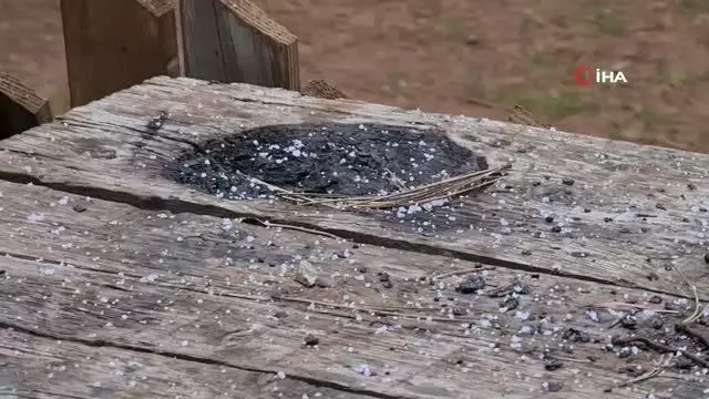 Karabük'te Nisan ayında kar yağışı Karabük'te Nisan ayında kar yağışı