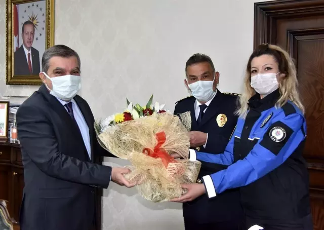 Emniyet Teşkilatından Vali Işık'a ziyaret Emniyet Teşkilatından Vali Işık'a ziyaret