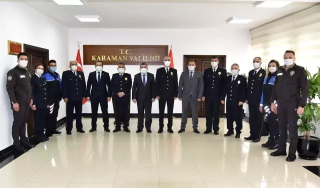 Emniyet Teşkilatından Vali Işık'a ziyaret Emniyet Teşkilatından Vali Işık'a ziyaret