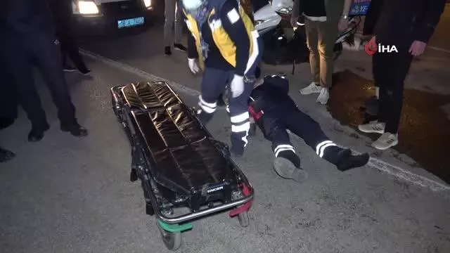 Kısıtlama saatinde motokuryeler çarpıştı: 1 yaralı Kısıtlama saatinde motokuryeler çarpıştı: 1 yaralı
