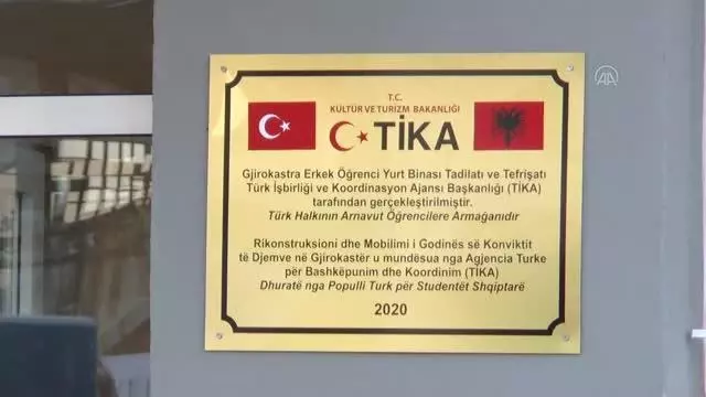 Kültür ve Turizm Bakanı Ersoy, Gjirokastra Erkek Öğrenci Yurdunun açılışında konuştu Kültür ve Turizm Bakanı Ersoy, Gjirokastra Erkek Öğrenci Yurdunun açılışında konuştu