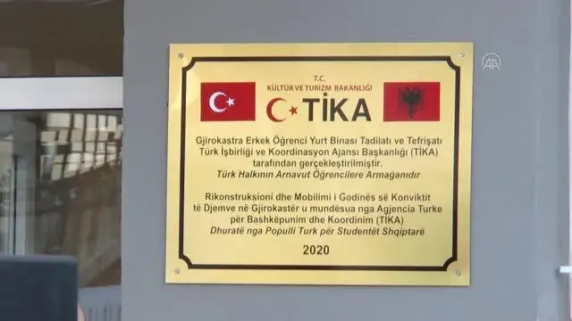 Kültür ve Turizm Bakanı Ersoy, Gjirokastra Erkek Öğrenci Yurdunun açılışında konuştu Kültür ve Turizm Bakanı Ersoy, Gjirokastra Erkek Öğrenci Yurdunun açılışında konuştu