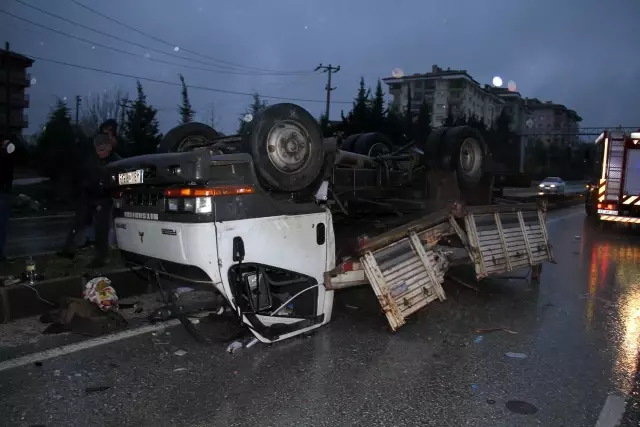 Trafik kazası, 1'i ağır 4 yaralı