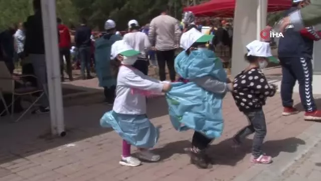 Şanlıurfa'da minik çocuklara doğa aşısı Şanlıurfa'da minik çocuklara doğa aşısı