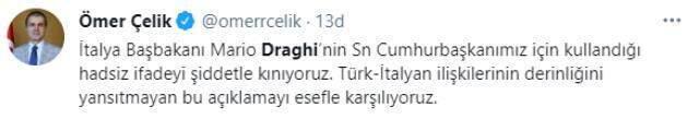 Son Dakika: İtalya'nın Ankara Büyükelçisi, Başbakan Draghi'nin sözleri nedeniyle Dışişleri'ne çağrıldı Son Dakika: İtalya'nın Ankara Büyükelçisi, Başbakan Draghi'nin sözleri nedeniyle Dışişleri'ne çağrıldı