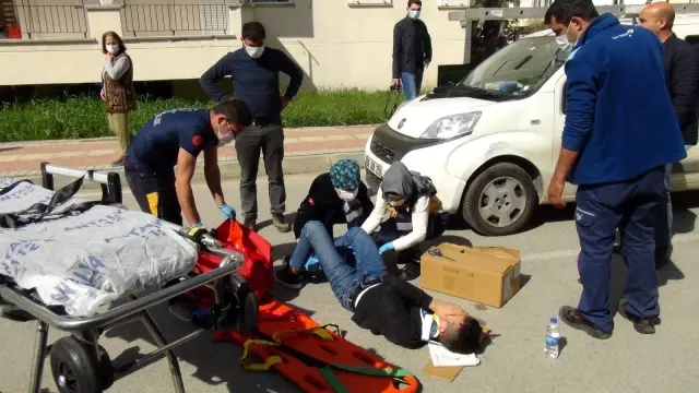 Ticari araca çarpan bisiklet sürücüsü yaralandı Ticari araca çarpan bisiklet sürücüsü yaralandı