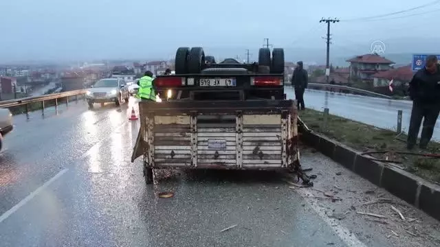 Trafik kazası, 1'i ağır 4 yaralı