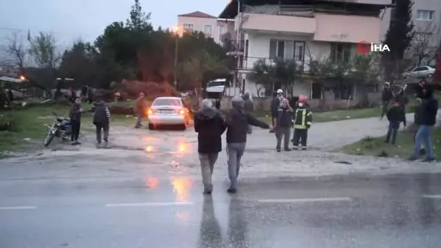 Yağışlı hava kazayı da beraberinde getirdi Yağışlı hava kazayı da beraberinde getirdi