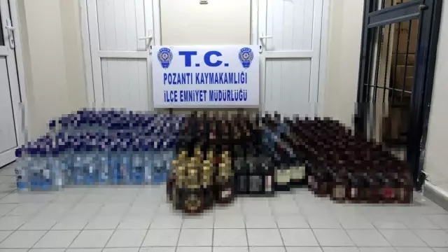 Adana'da 615 şişe sahte içki ele geçirildi Adana'da 615 şişe sahte içki ele geçirildi