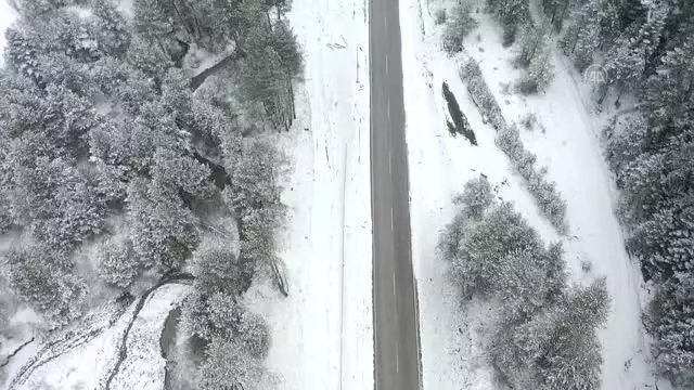 Anadolu'nun yüce dağı Ilgaz nisan ayında beyaz örtüye büründü