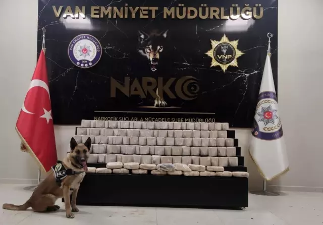 Araziye gizlenen 61 kilo eroini narkotik köpekleri buldu Araziye gizlenen 61 kilo eroini narkotik köpekleri buldu