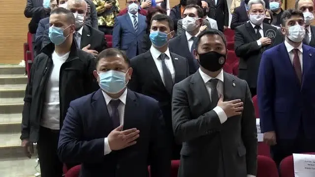 Dünya Etnospor Konfederasyonu Başkanı Bilal Erdoğan, Kırgızistan'da konferansa katıldı Dünya Etnospor Konfederasyonu Başkanı Bilal Erdoğan, Kırgızistan'da konferansa katıldı