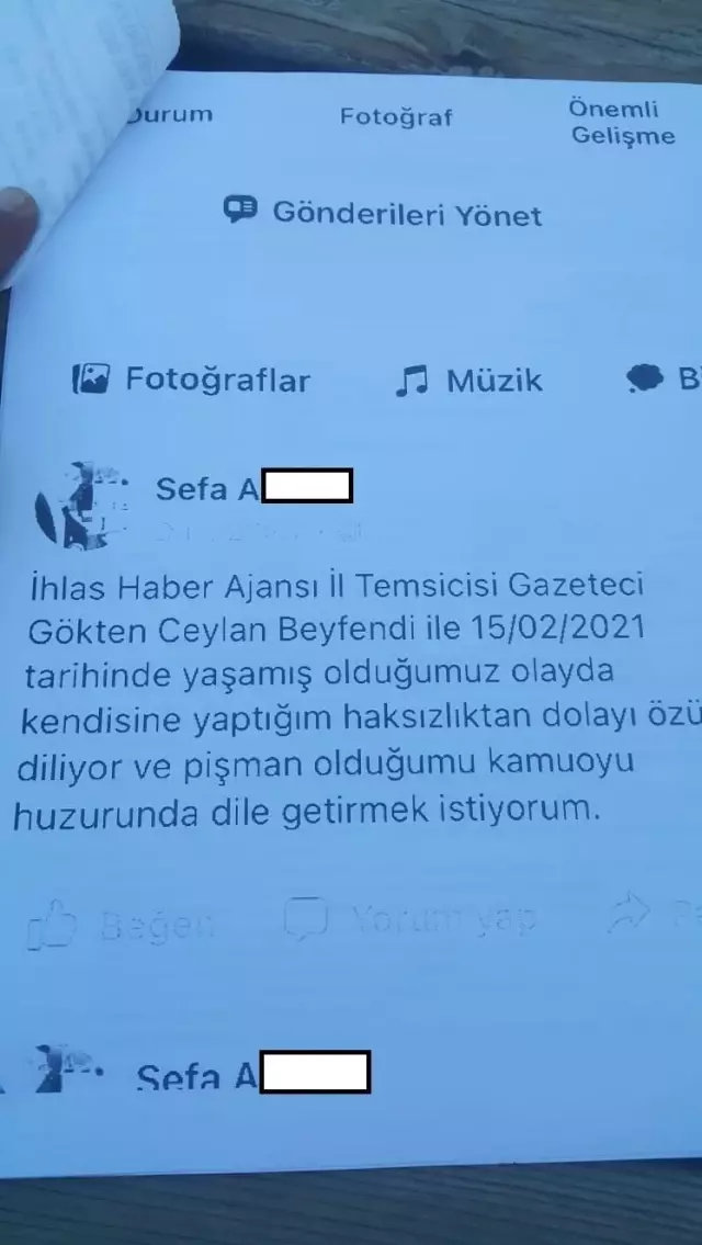 İHA muhabirinden kendisine tehdit eden şahsa ders gibi uzlaşı şartı İHA muhabirinden kendisine tehdit eden şahsa ders gibi uzlaşı şartı