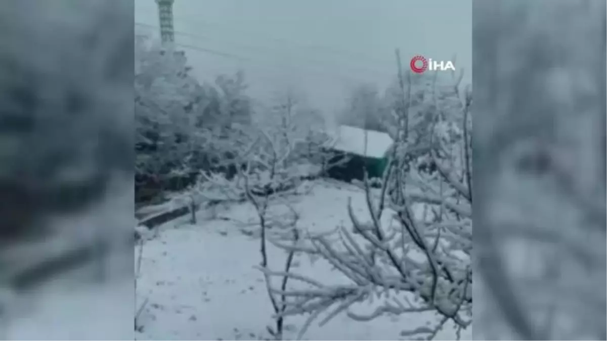 Karabük Nisan ayında yeniden beyaz örtüyle kaplandı