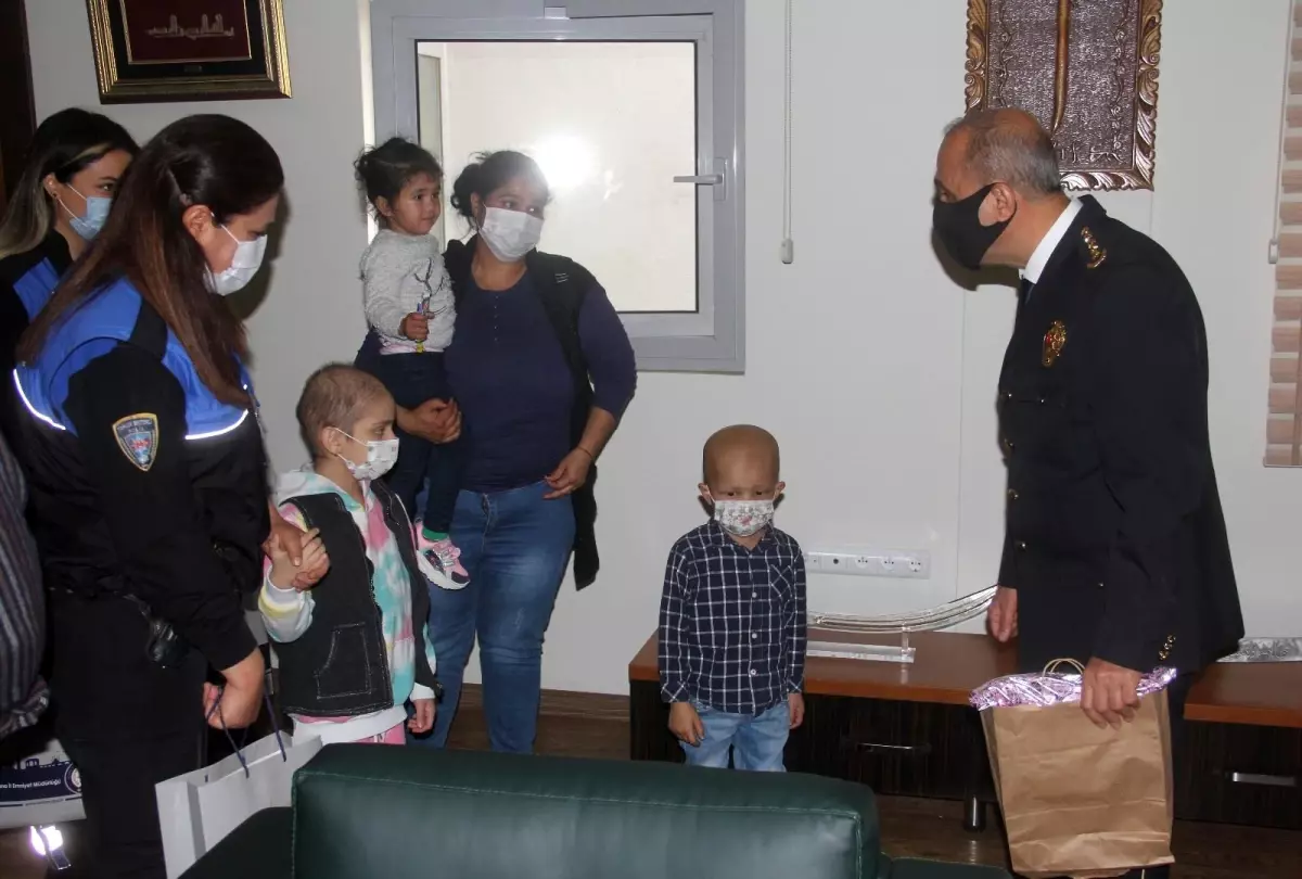 Lösemili çocuklar emniyet müdürü oldu