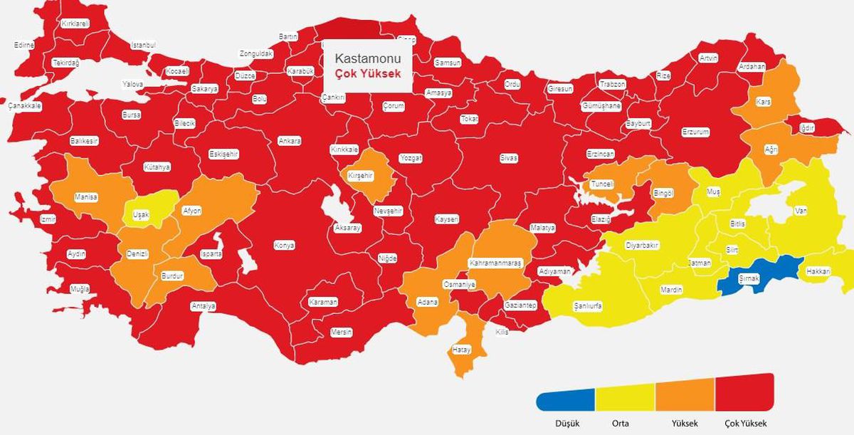 Malatya, Mersin, Muğla hangi risk grubunda rengi ne? Malatya, Mersin, Muğla hafta sonu sokağa çıkma yasağı var mı?