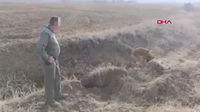 TOPRAĞA GÖMÜLÜ ÇANTALARDAKİ 61 KİLO EROİNİ, NARKOTİK KÖPEKLER BULDU TOPRAĞA GÖMÜLÜ ÇANTALARDAKİ 61 KİLO EROİNİ, NARKOTİK KÖPEKLER BULDU