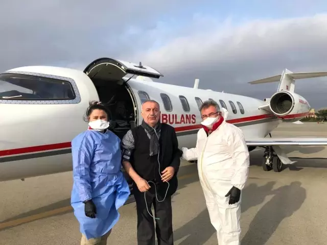 Ambulans uçak, Türk iş adamı için havalandı Ambulans uçak, Türk iş adamı için havalandı