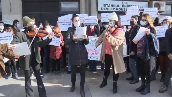 Bir çok ünlü isim yetişmişti... Konservatuvar öğrencilerinden tarihi binadan taşınma kararına tepki Bir çok ünlü isim yetişmişti... Konservatuvar öğrencilerinden tarihi binadan taşınma kararına tepki