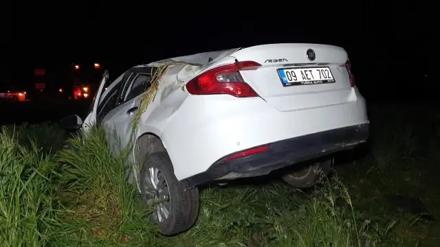 Bozdoğan'da otomobil şarampole devrildi: 1 ağır yaralı Bozdoğan'da otomobil şarampole devrildi: 1 ağır yaralı