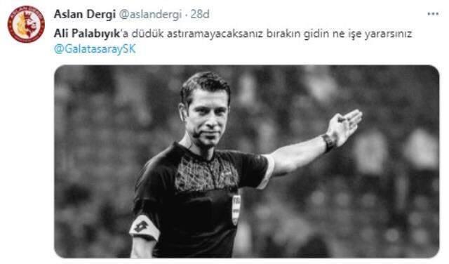 Galatasaray fans heavily criticized Ali Palabıyık, referee of Karagümrük match